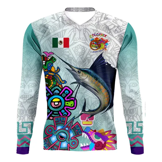 Playera Pesca Deportiva Jersey Personalizado Secado Rapido