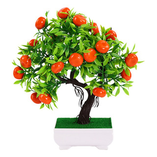 Enfeite De Janela De Espuma Plástica De Bonsai Com Frutas Ar Enfeite De Janela De Espuma Plástica De Bonsai Com Frutas Ar