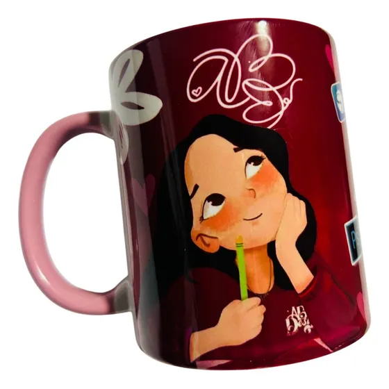 Juego De Tazas Personalizadas Sublimadas  +  Porta Vasos