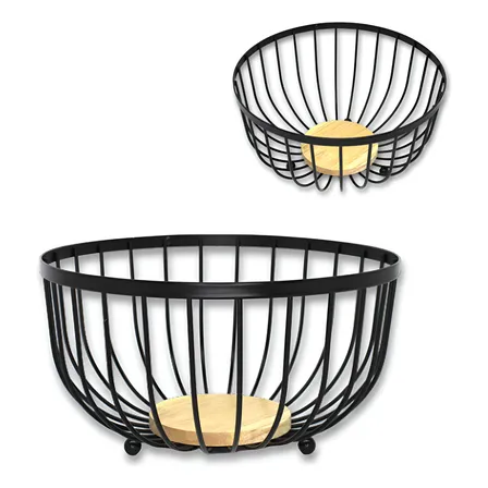 Fruteira Cozinha Cesto Organizador Frutas Aramado De Metal