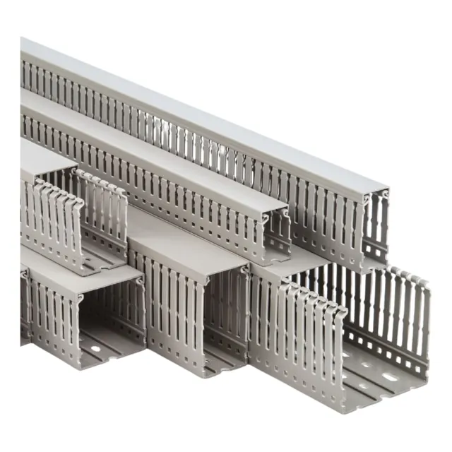 Canaleta Ranurada 4mm Pvc Rigido 25x30mm 2pz 1mt Klemsa E164