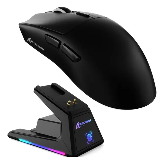 Mouse Para Jogos Sem Fio Attack Shark X1 Com Base De Carrega