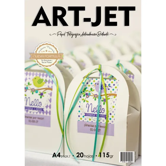 Papel Fotográfico A4 Autoadhesivo Brillante Glossy  Adhesivo
