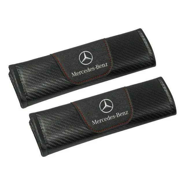 Par De Cinturones De Cuero Fibra Carbono Mercedes Benz