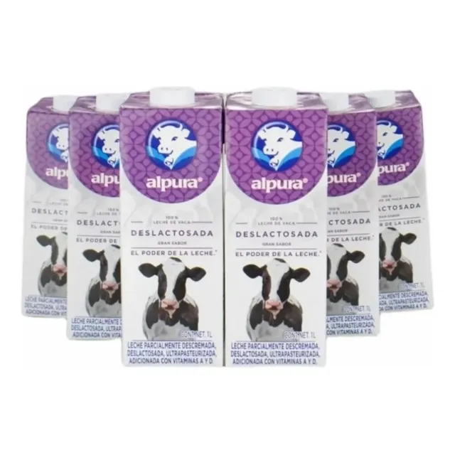 Leche Alpura Deslactosada 6 Pz Con 1 Lt C/u