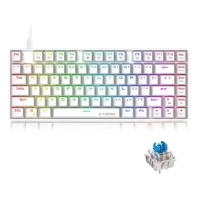 75% Z-88pro Rgb Teclado Mecánico Para Juegos