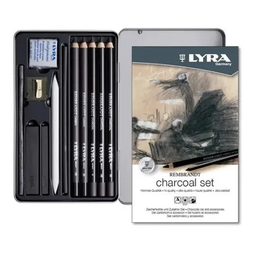 Set Lyra Rembrandt Bocetos Charcoal 11 Productos Lata