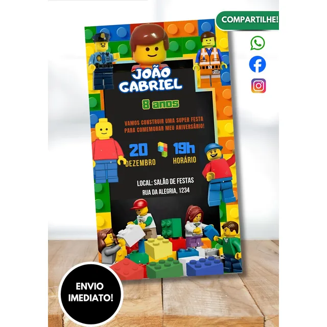 Convite Digital Escolha O Seu! Envio Imediato