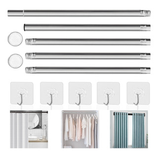 Libremente Barra Telescópica Ajustable Para Cortinas De Baño Libremente Barra Telescópica Ajustable Para Cortinas De Baño
