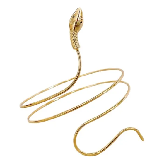 Pulsera Brazalete Serpiente Estilo Egipcia Metálica