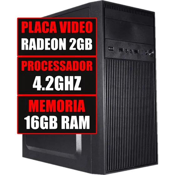 Pc Gamer Computador A10 4.2ghz / Placa Video 2gb / 16gb Ram