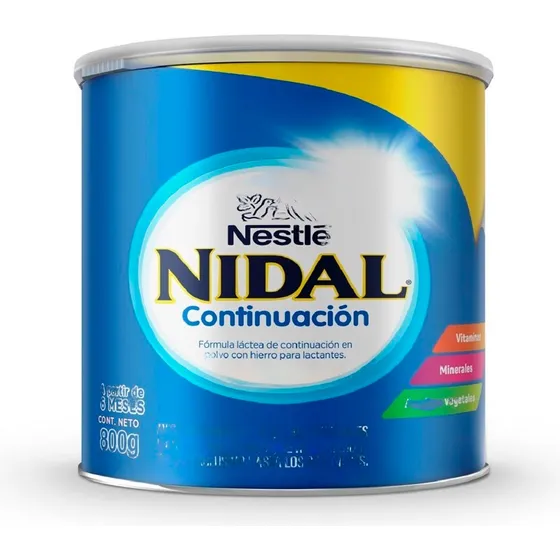 Leche Nidal 2 Continuación 800g Tarro Fórmula Infantil