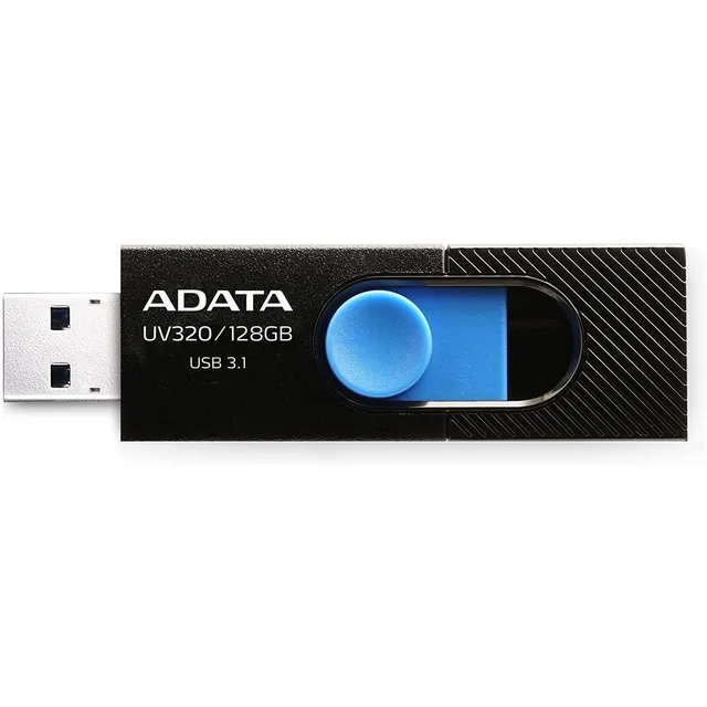 Memoria USB Adata UV320 AUV320-128G-RBKBL 128GB 3.2 Gen 1 negro y azul