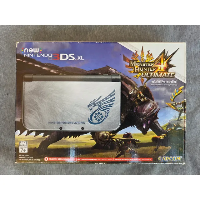 Nintendo New 3ds Xl Monster Hunter 4 Plateado