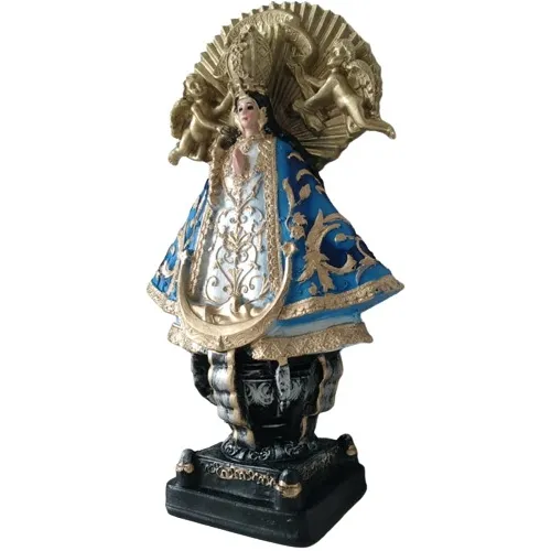 Virgen San Juan De Los Lagos En Resina 28cm Color Varios