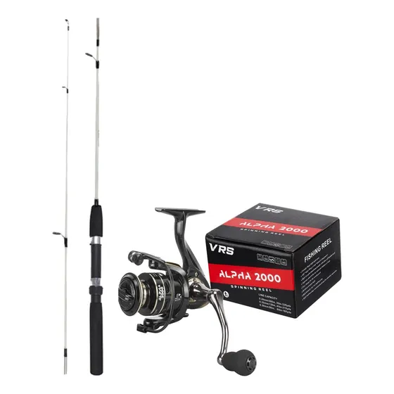 Kit Molinete Alpha 2000 Alumínio Vara Kará (1,35m) 4-12lb 