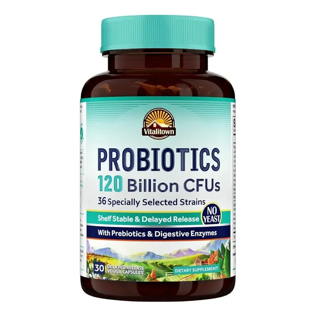 Probiotics 120 Billón Cfus 30 Cápsulas Vitalitown