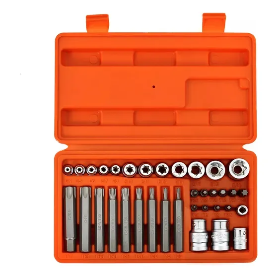 Juego Tubos Bocallaves Punta Torx Hembra Macho Hamilton Jt35