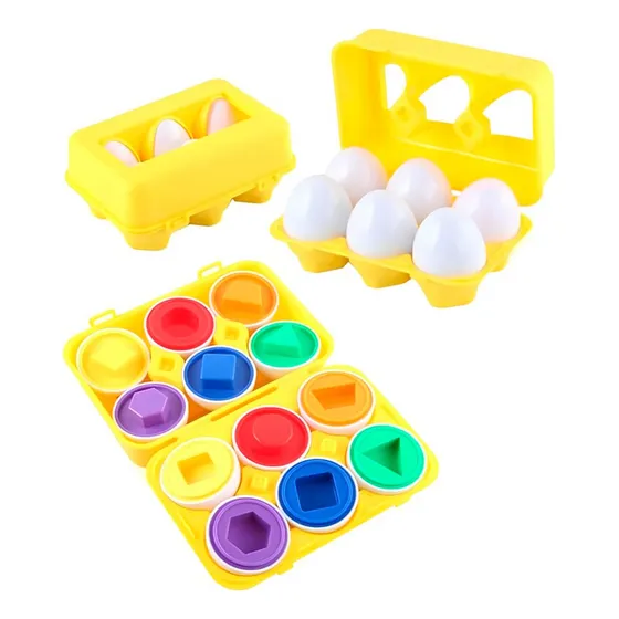 Jogo Encaixa Ovos Com Formas Para Bebes - Pakitoys Baby Cor Colorido