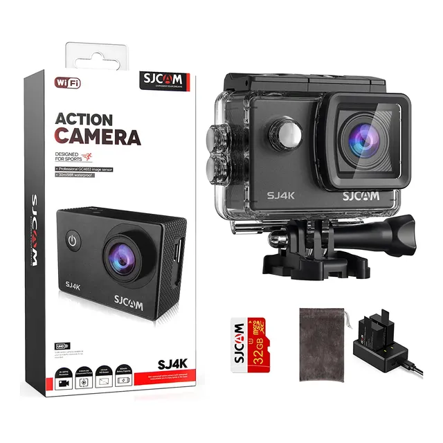Camara De Accion Sjcam Sj4000, Ultra Hd, Sumergible, Wifi
