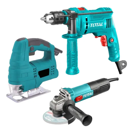 Combo Taladro 710w + Caladora 550w + Amoladora 115mm Total