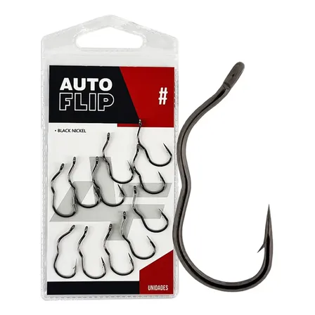 Anzol Albatroz Auto Flip Black Nº5 - 12 Peças
