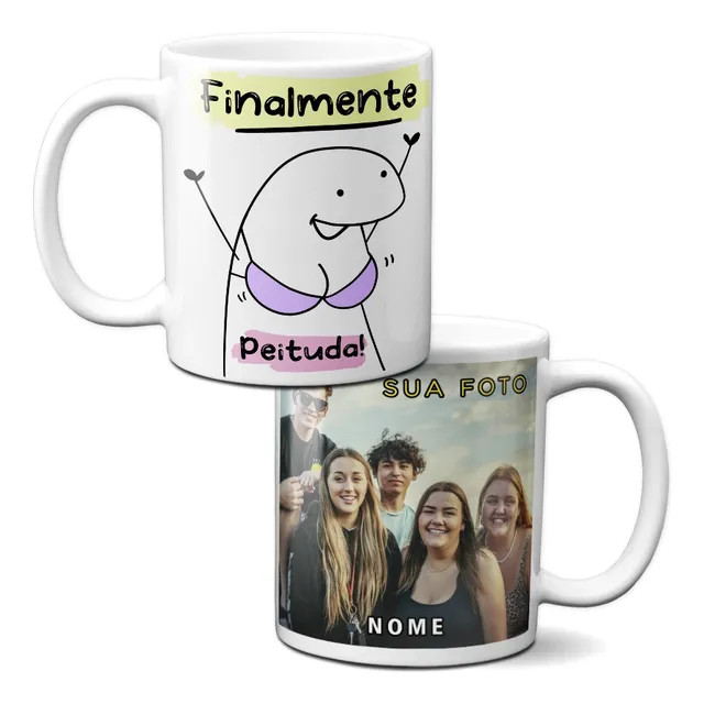 Caneca Personalizada Com Foto E Nome Flork
