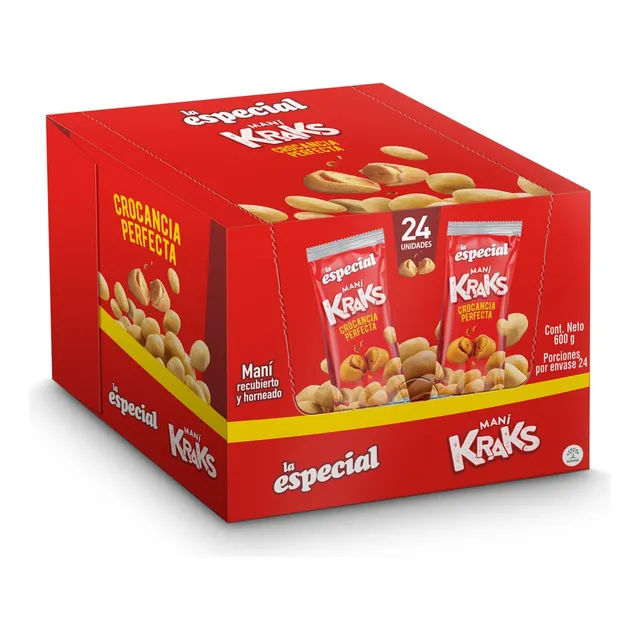 Maní La Especial Kraks X 24 Unidades X 25gr