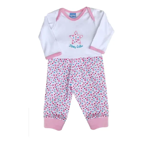 Conjunto De Bebé Camiseta Ml Y Monito Babsiboo Ref. 7202