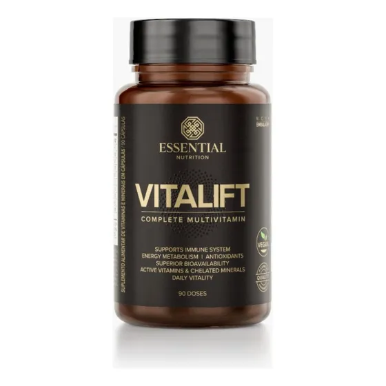 Vitalift Multivitamínico Essential Nutrition - (90 Capsulas) Sabor Sem Sabor