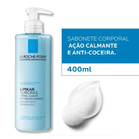 Sabonete Líquido Lipikar Surgras 400ml La Roche-Posay