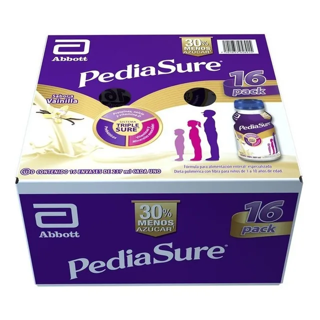 Pediasure Plus Caja Pack 16 Botellas De 237ml C/u Vainilla