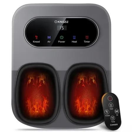 Massageador Pes Controle Remoto E Função Aquecimento Cinza