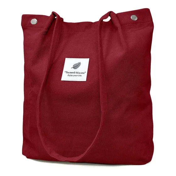 Allydrew Corduroy Tote Bag, Casual Allday Hombro T4nkd