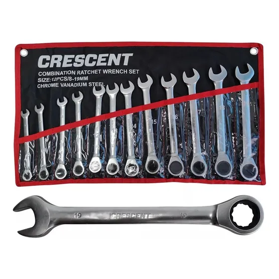 Juego De Llaves Inglesas Con Ratchet Roccia H002