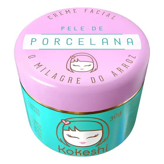 Creme Hidratante Facial Pele De Porcelana Kokeshi Rosa Mosqu Todo Tipo De Pele