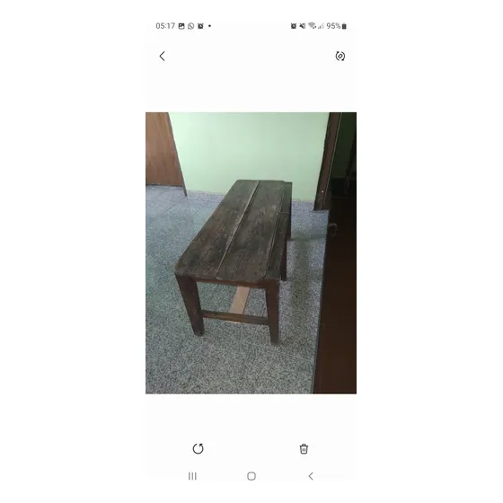 Banco  De  Madera  Usado