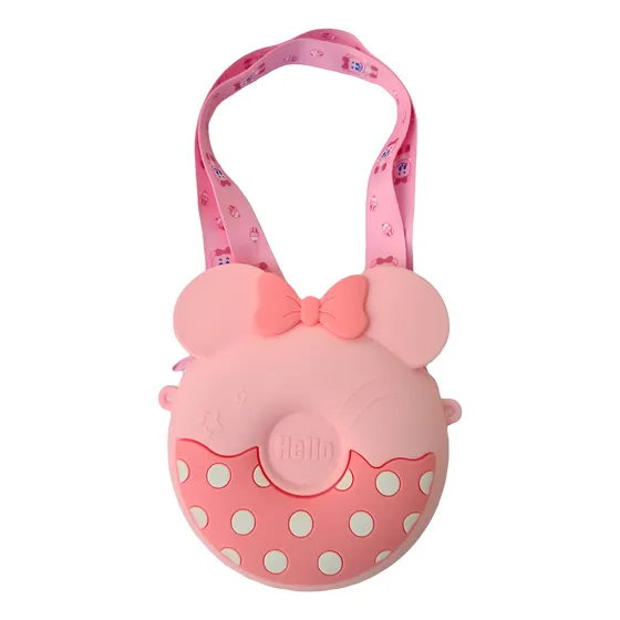 Bolsito Cartera Bandolera Silicon Niñas Minnie Mickey