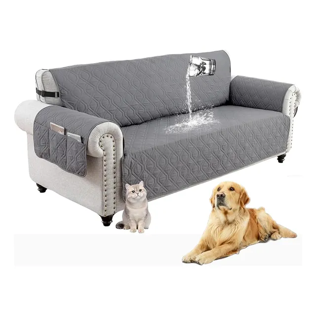 Fundas,cubre Sofa Sillon 3 Plazas Para Mascotas Reversible