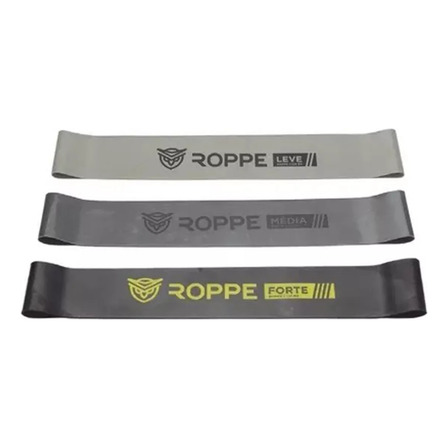 Kit Mini Band 3 Faixas Roppe Cor Cinza Kit Mini Band 3 Faixas Roppe Cor Cinza
