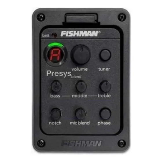 Captador Fishman 301 Com Afinador E Mic Interno Para Violão