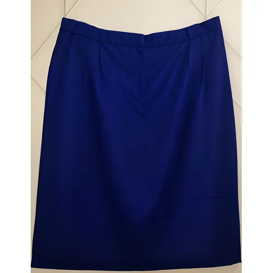 Falda Para Dama Poliester Lana Azul Eléctrico T16-18 C406