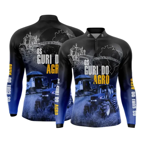 Camisa Camiseta Super King Manga Longa Agro Dry Fit Gll-153