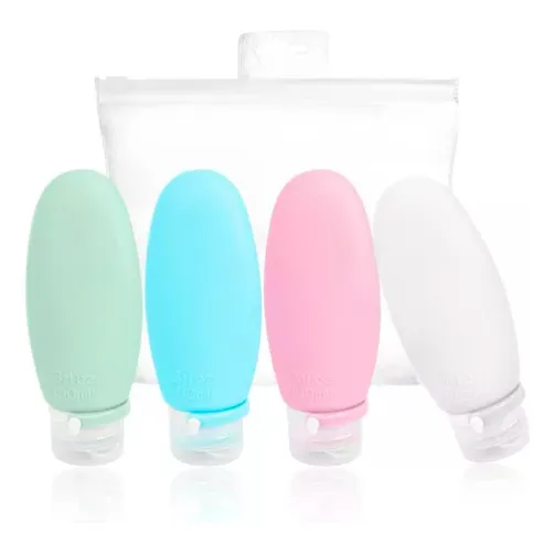 Botellas Silicona Para Viajes Cuidado Personal Crema Locion