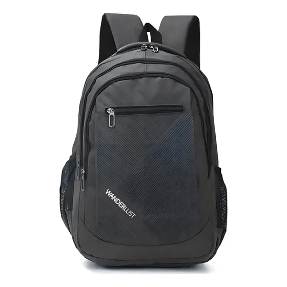 Mochila Wanderlust Portanotebook Original Reforzada Gris Ideal Para Laptop Y Uso Diario Resistente Con Compartimentos Para Tecnologia Y Organizacion