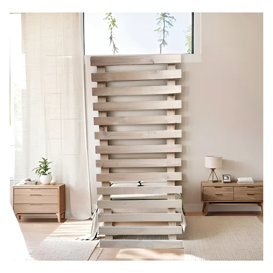 Cama, Parrilla Una Plaza , En Madera Madera