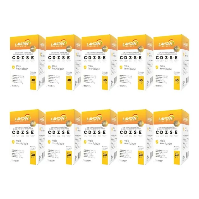 Kit Lavitan C.d.z.s.e C/ 10 Un De 30 Comp Revestidos Cada
