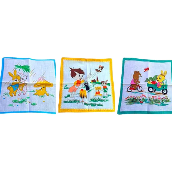 Pañuelo Infantil En Algodon X 12 