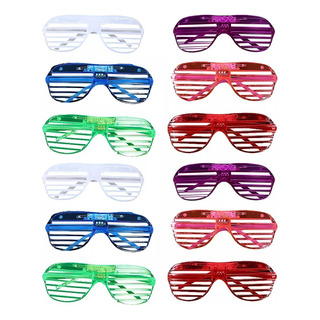 12 Lentes Led Rejilla Luminosos Luz Retro Fiesta Cumpleaños 12 Lentes Led Rejilla Luminosos Luz Retro Fiesta Cumpleaños