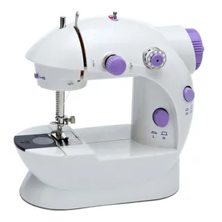 Mini MĂĄquina De Costura Reta PortĂĄtil Com Pedal Cor Branco Mini MĂĄquina De Costura Reta PortĂĄtil Com Pedal Cor Branco